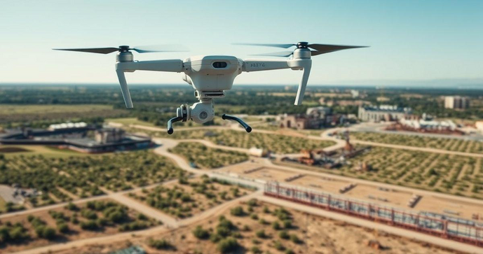 Levantamento topográfico com drone transforma a precisão na coleta de dados geoespaciais Levantamento topográfico com drone transforma a precisão na coleta de dados geoespaciais
